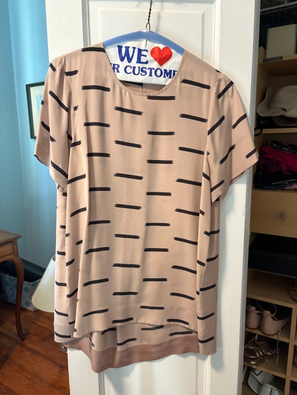 Madewell 100% Silk Tailored Tee
